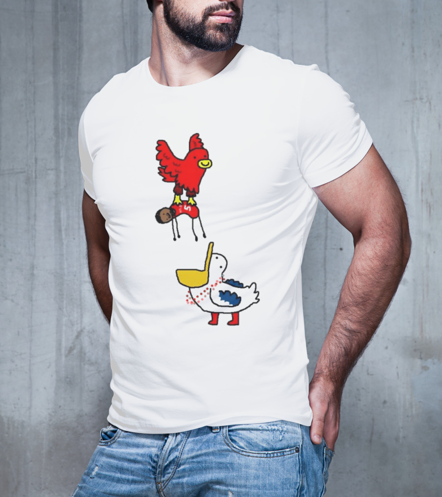 Hawks Trade Dejounte Murray To The Pelicans NBA Paint Bird Dunking Player T-Shirt