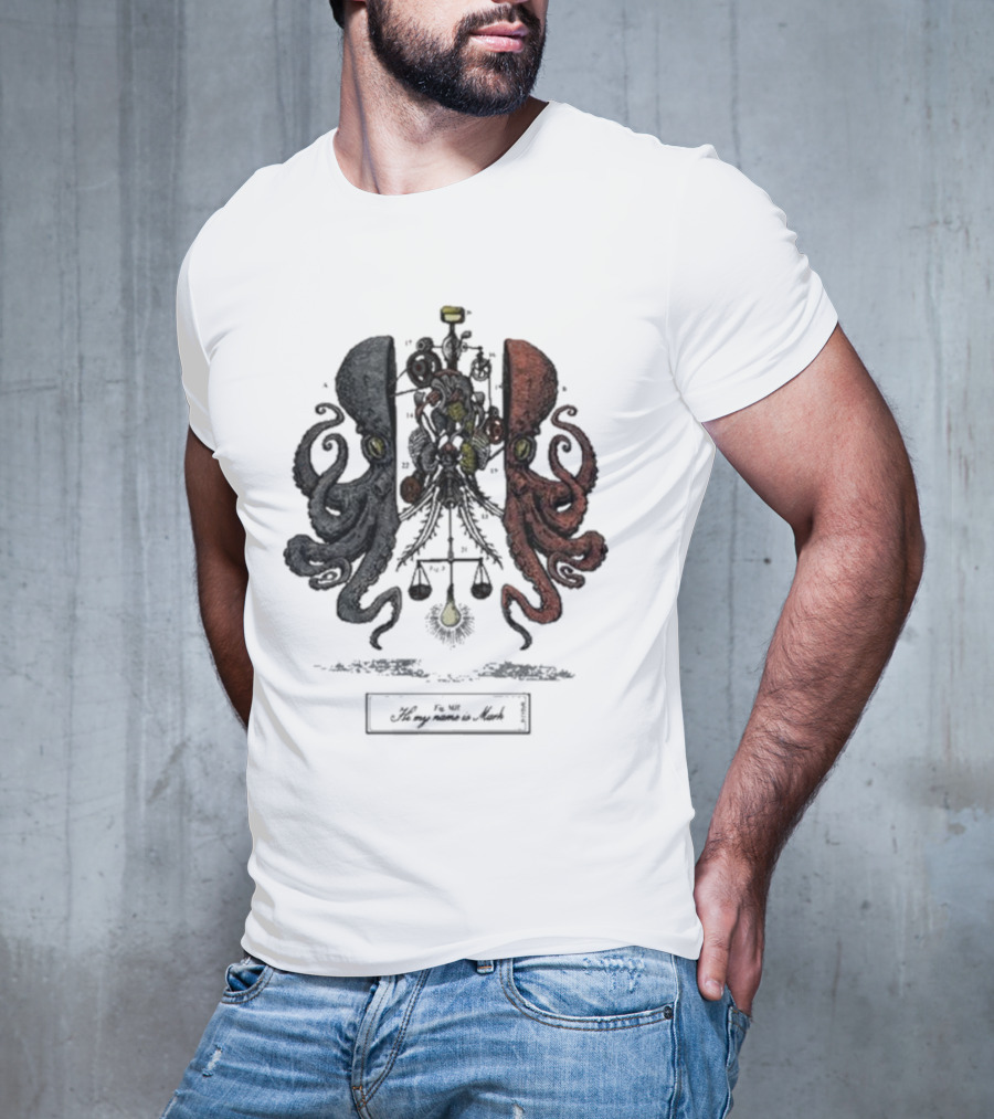 Hi My Name Is Mark Octopus Dissection T-Shirt
