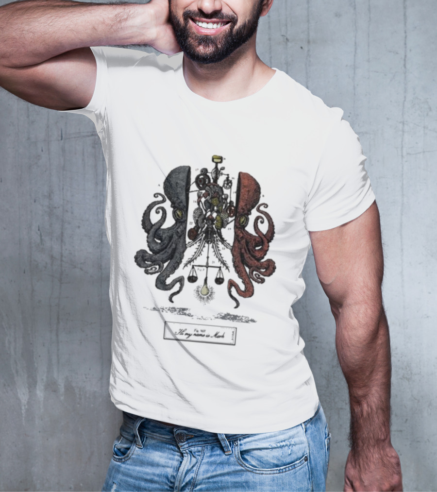 Hi My Name Is Mark Octopus Dissection T-Shirt