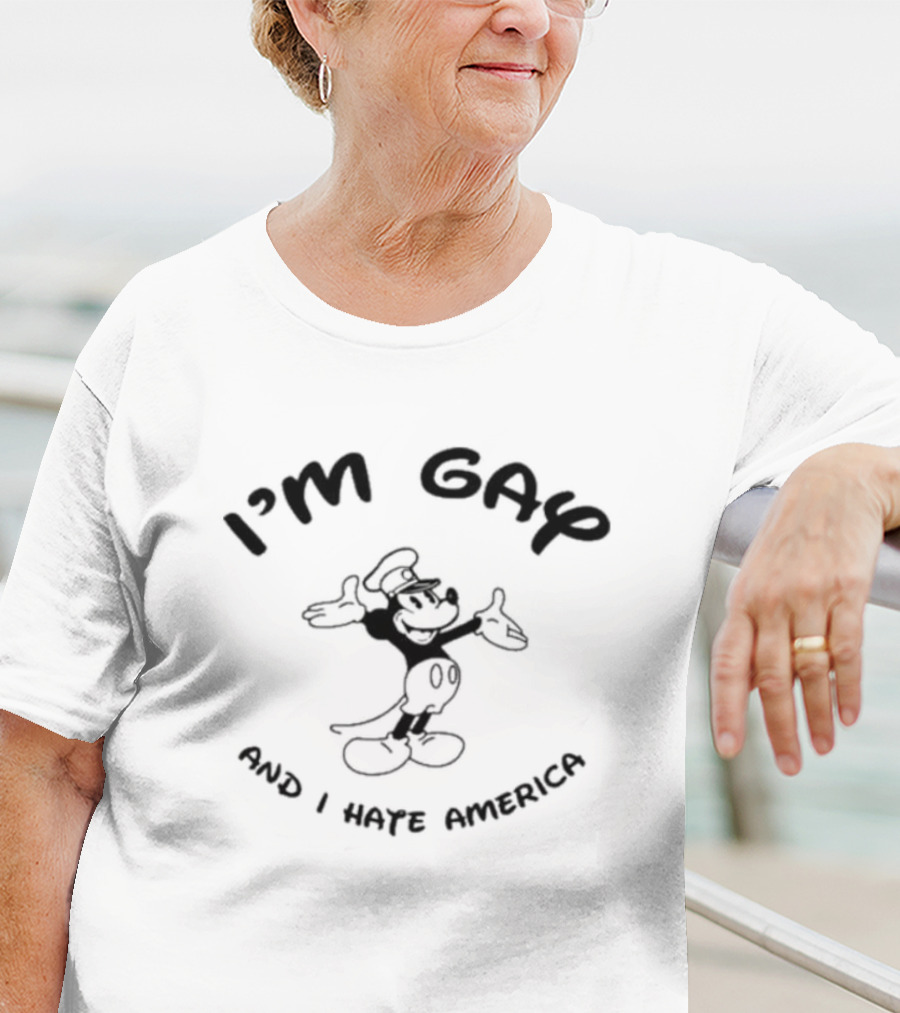 I’m Gay And I Hate America Mickey Mouse T-Shirt
