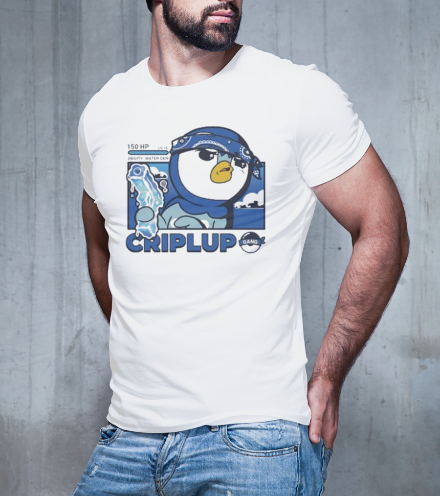 Impjcomics Criplup Comic Blue Bandana Penguin T-Shirt