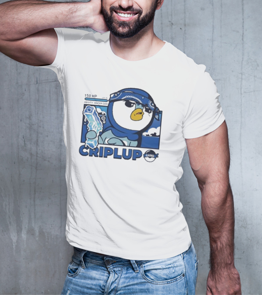 Impjcomics Criplup Comic Blue Bandana Penguin T-Shirt