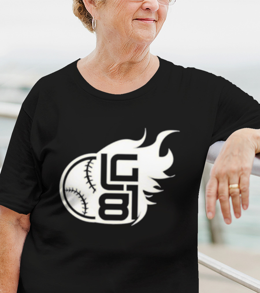 LG 81 Baseball Flames T-Shirt