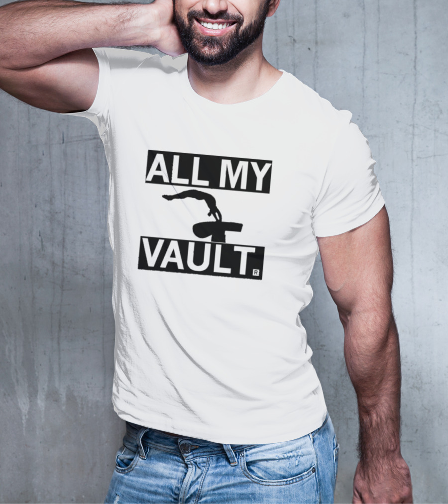 ALL MY VAULT Gymnastics Pommel Horse T-Shirt