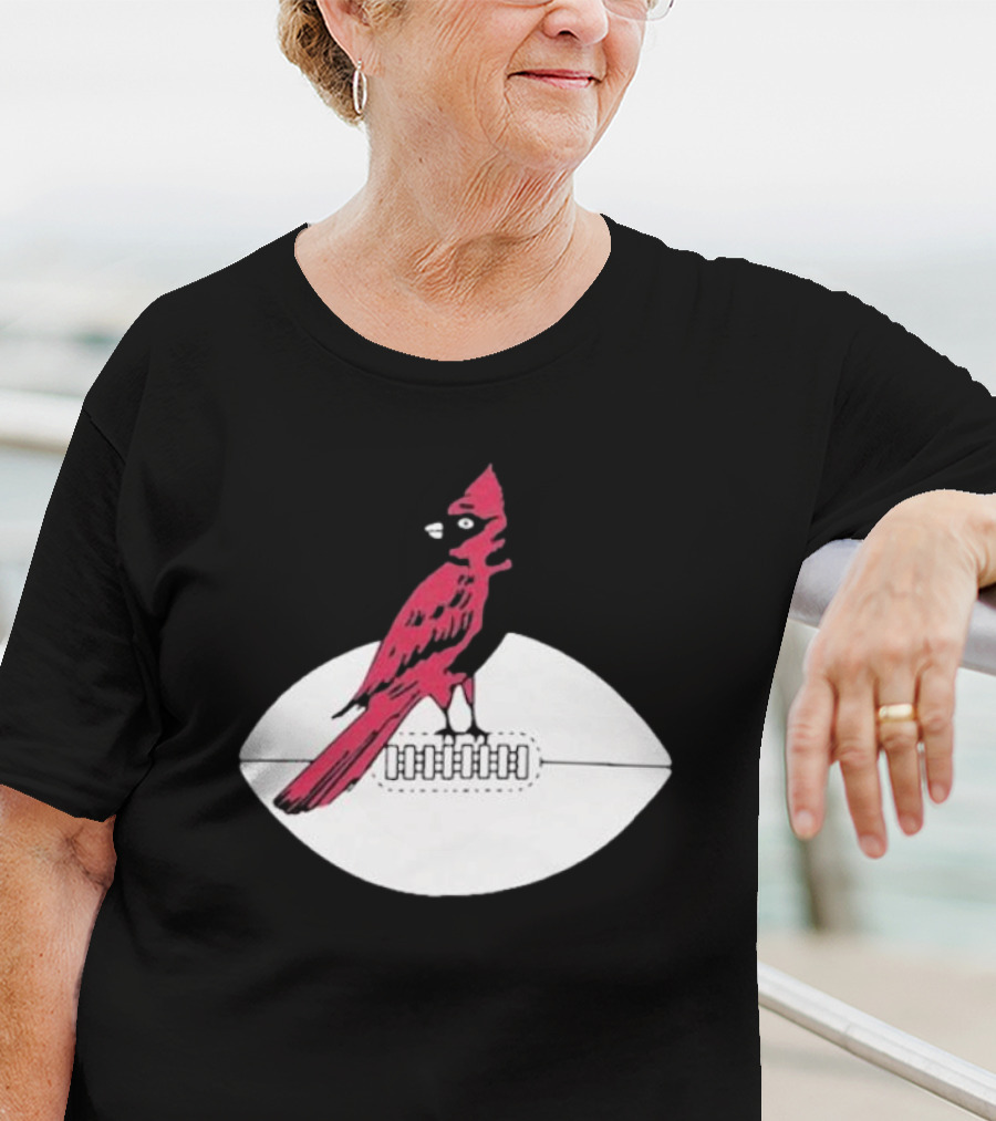Arizona Cardinals Vintage Cardinal On Football T-Shirt