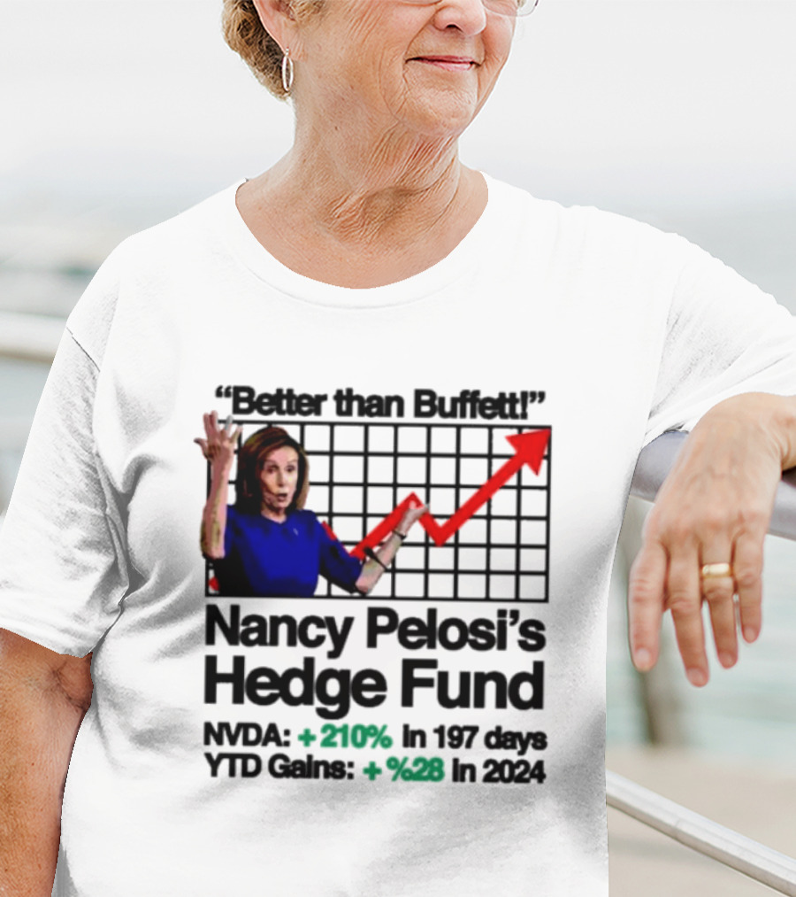 Better Than Buffett Nancy Pelosi's Hedge Fund NVDA Gains 210 Percent YTD T-Shirt