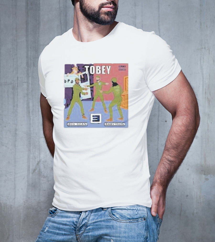 Eminem Tobey Big Sean BabyTron Meme Three Spider-Men Arms T-Shirt