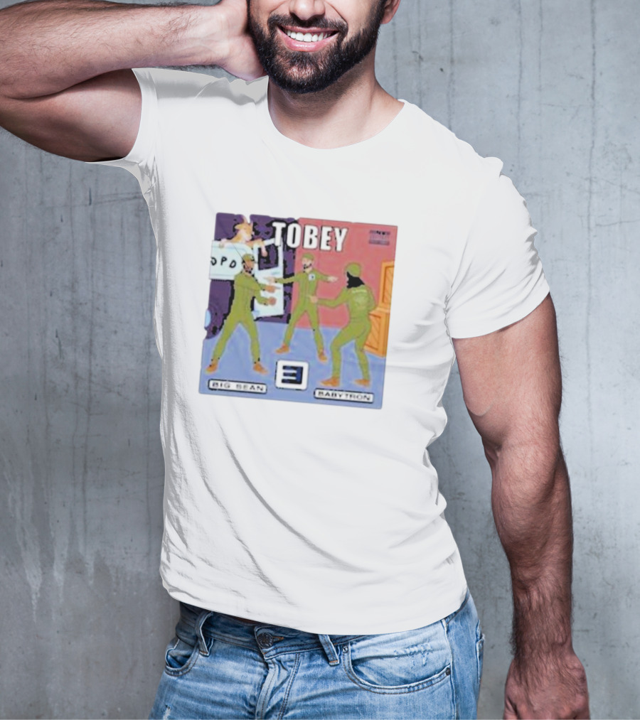 Eminem Tobey Big Sean BabyTron Meme Three Spider-Men Arms T-Shirt