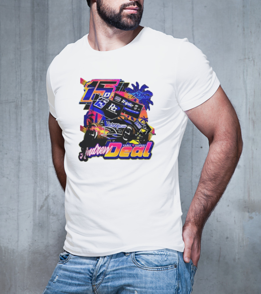 15 Andrew Deal Victory KC Motorsports Caney Kansas Racing T-Shirt