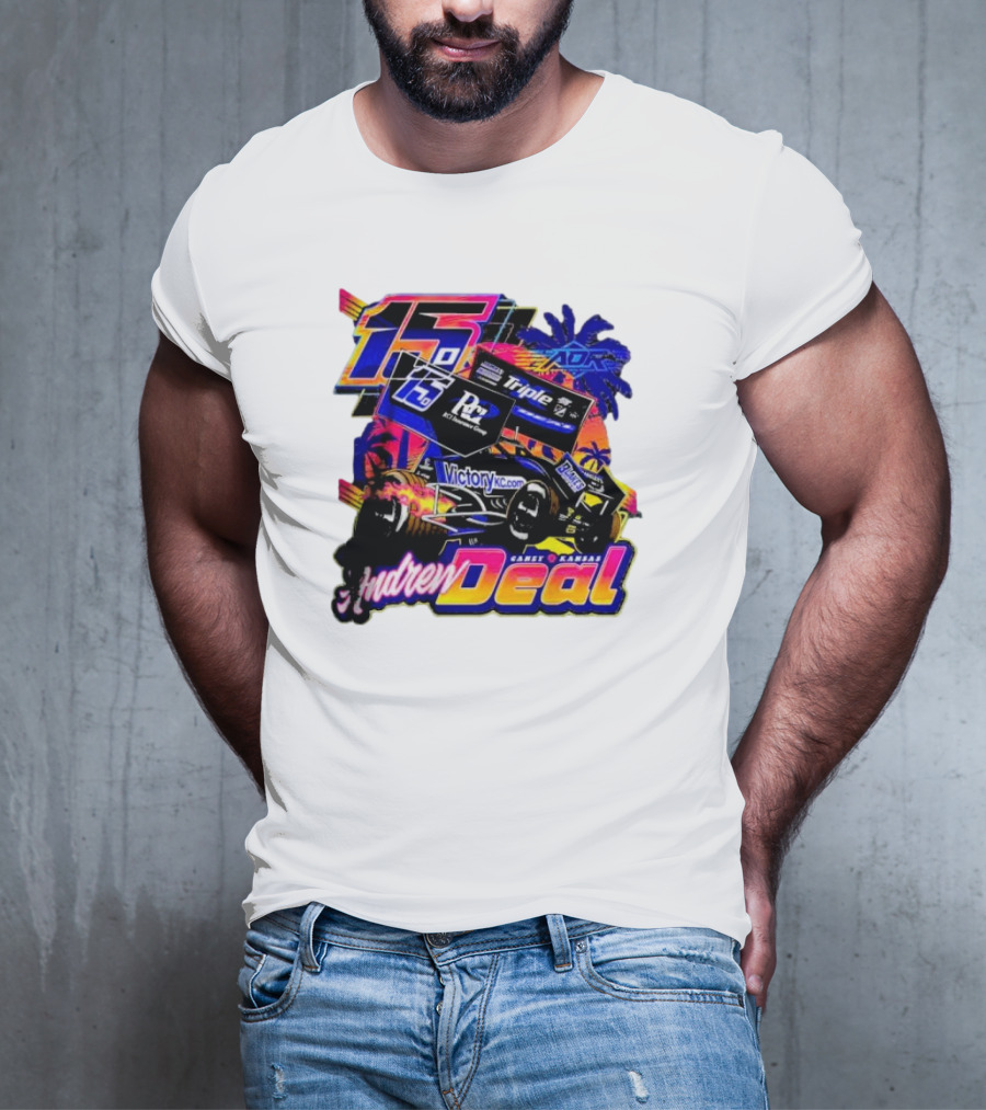 15 Andrew Deal Victory KC Motorsports Caney Kansas Racing T-Shirt