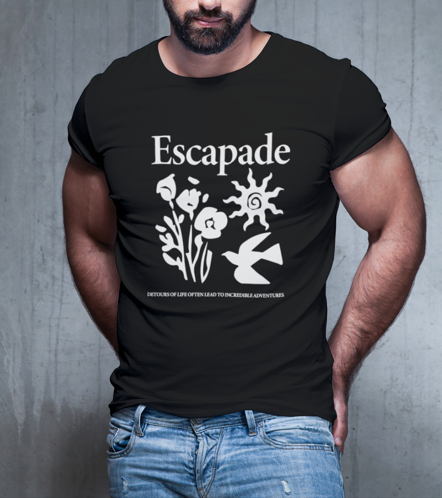 Escapade Sunflower Bird Journey Detours Of Life Often Lead To Incredible Adventures T-Shirt