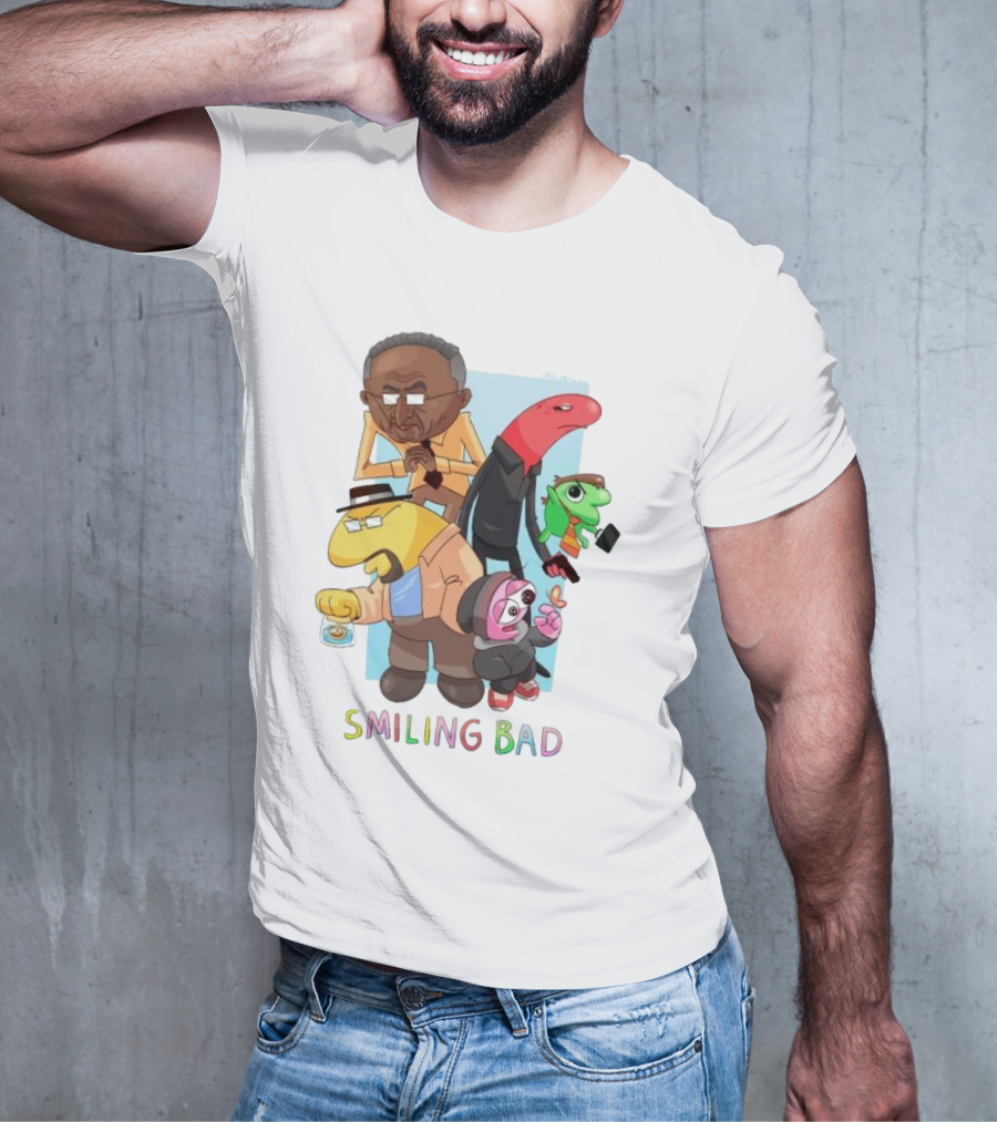 Smiling Bad Characters Joolianee Inspired Cartoon T-Shirt