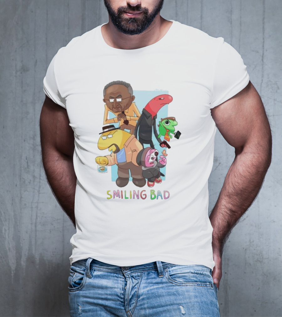 Smiling Bad Characters Joolianee Inspired Cartoon T-Shirt