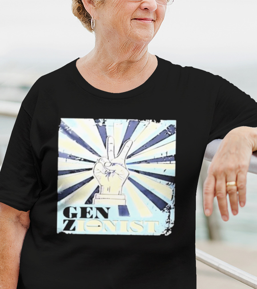 Gen Zionist Peace Sign Victory Hand T-Shirt