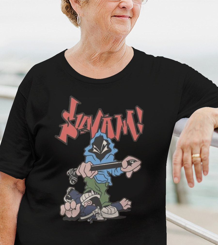 SunamI Billy Club Hoodie Character With Bat T-Shirt