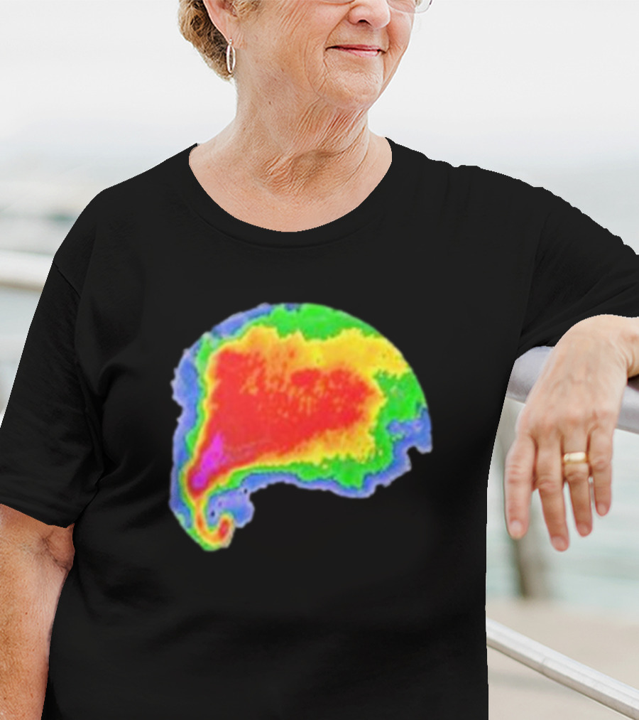 Supercell Weather Radar Heat Map Storm Formation T-Shirt