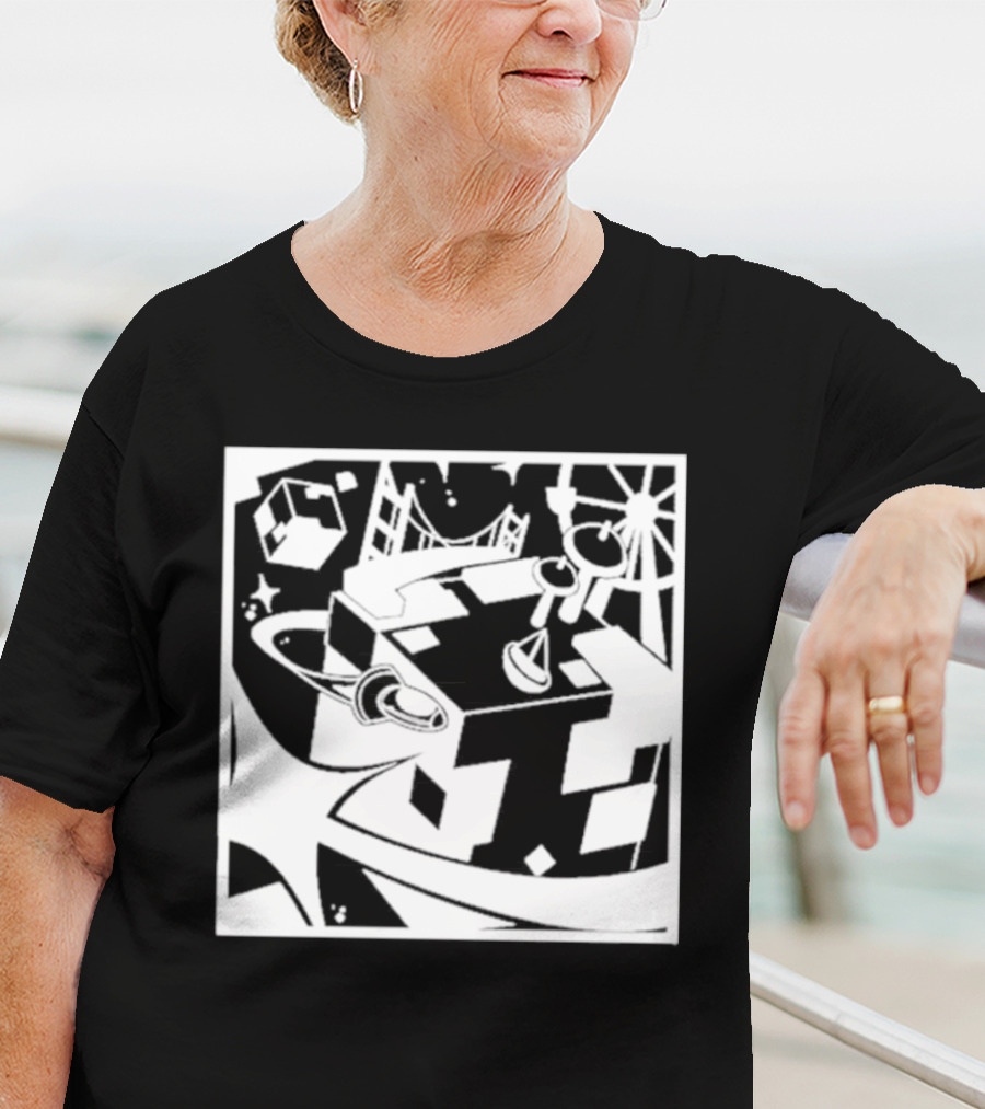 Tallulah Richarlyson Tilin QSMP Egg Surreal Cityscape Blocks Space T-Shirt