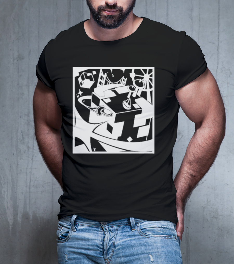 Tallulah Richarlyson Tilin QSMP Egg Surreal Cityscape Blocks Space T-Shirt