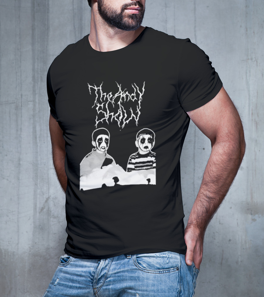 The Andy Show Corpse Paint Black Metal Duo T-Shirt