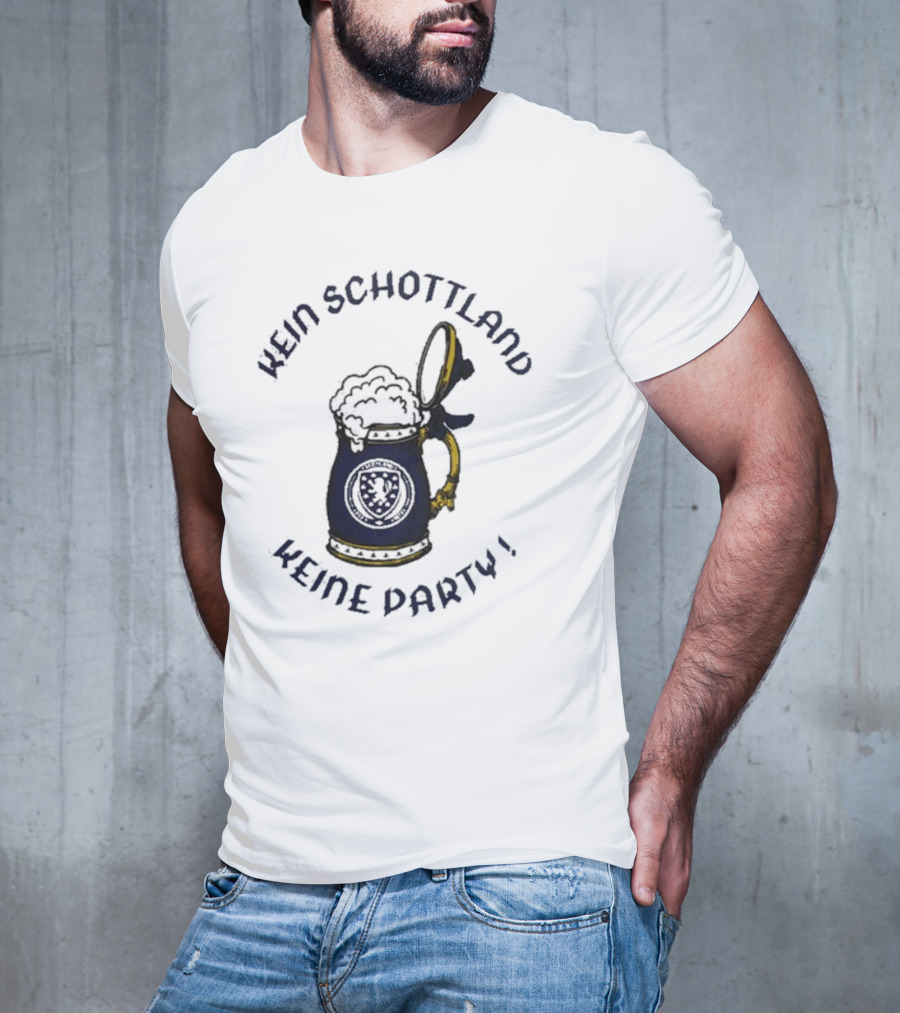 Kein Schottland Keine Party Bierkrug Schottisches Wappen T-Shirt