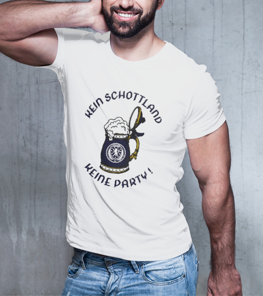 Kein Schottland Keine Party Bierkrug Schottisches Wappen T-Shirt