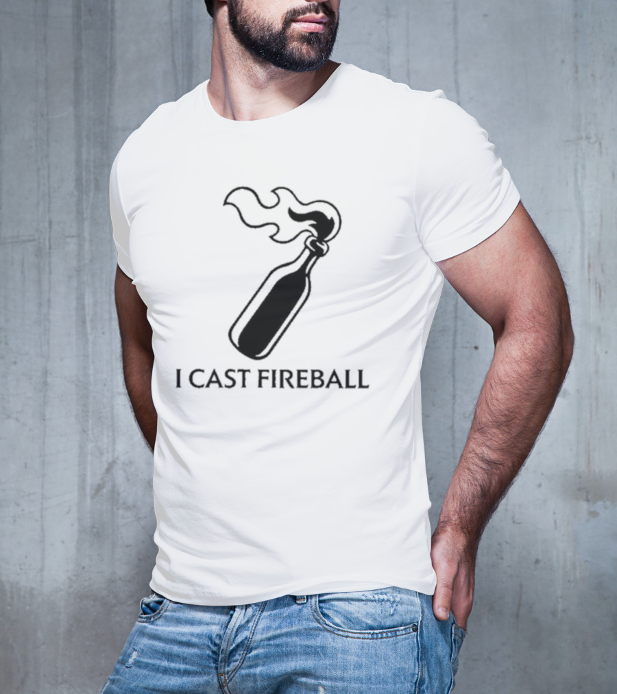 Baddie I Cast Fireball Molotov Flame T-Shirt