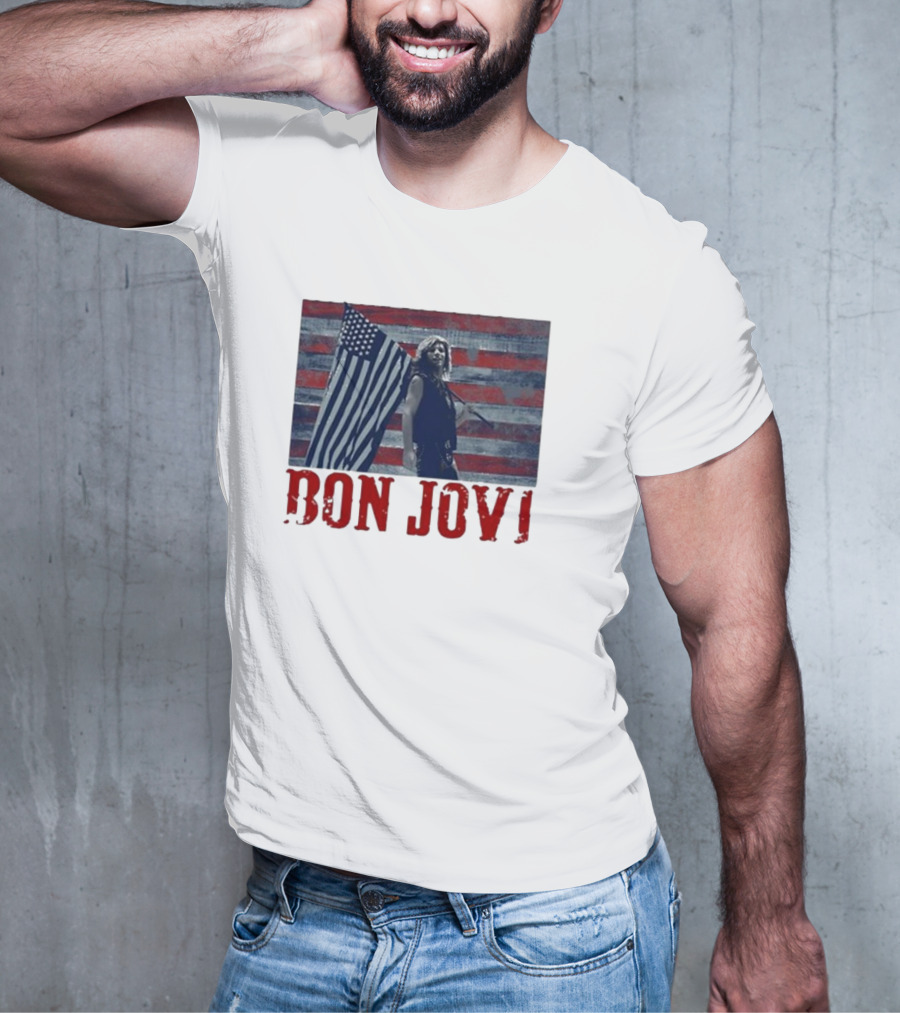 Bon Jovi American Flag T-Shirt