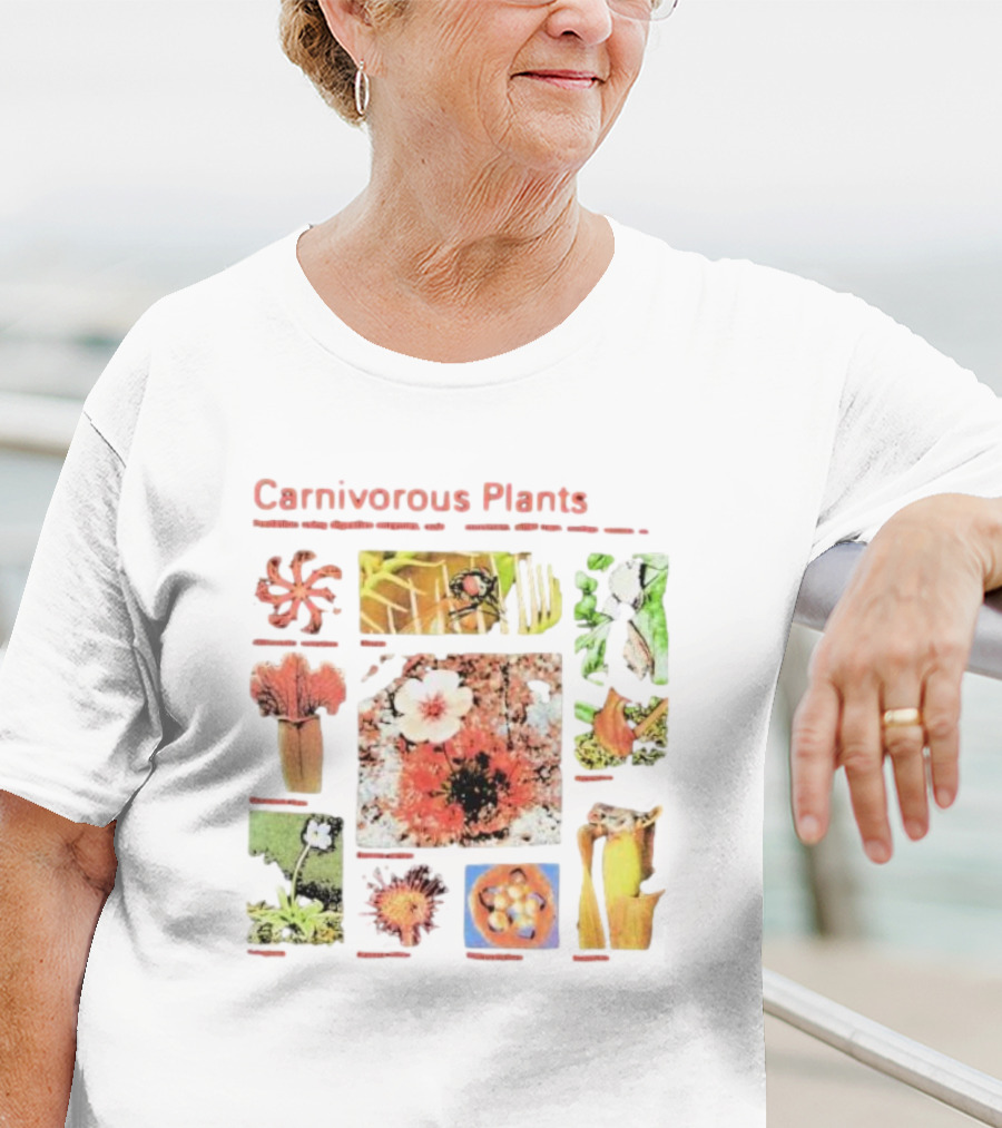 Carnivorous Plants Nepenthes Dionaea Drosera Sarracenia Aldrovanda Trapping Mechanisms T-Shirt