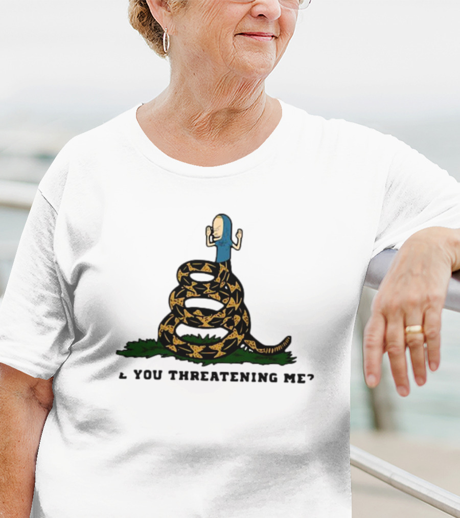 Cornholio Gadsden Flag Are You Threatening Me Snake T-Shirt