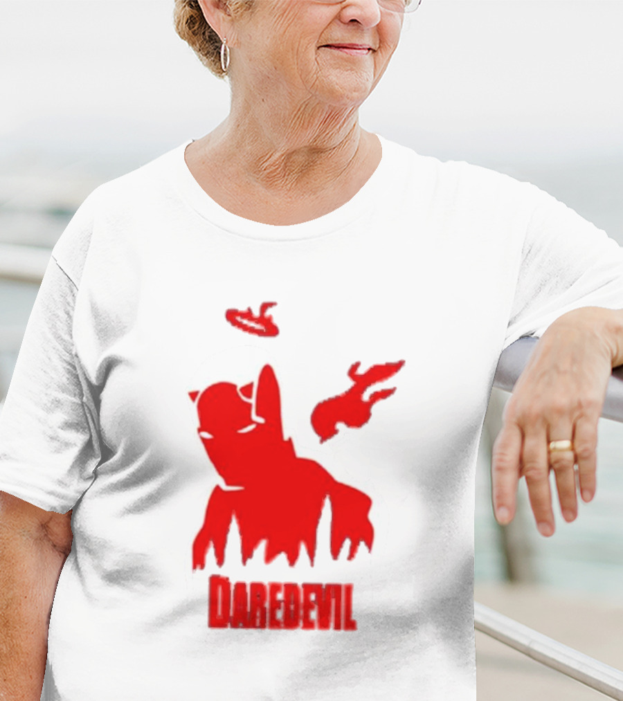 Daredevil Born Again Marvel Studios Iconic Red Flame T-Shirt