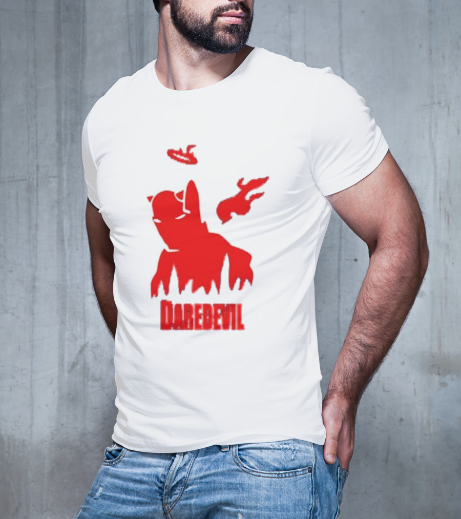 Daredevil Born Again Marvel Studios Iconic Red Flame T-Shirt