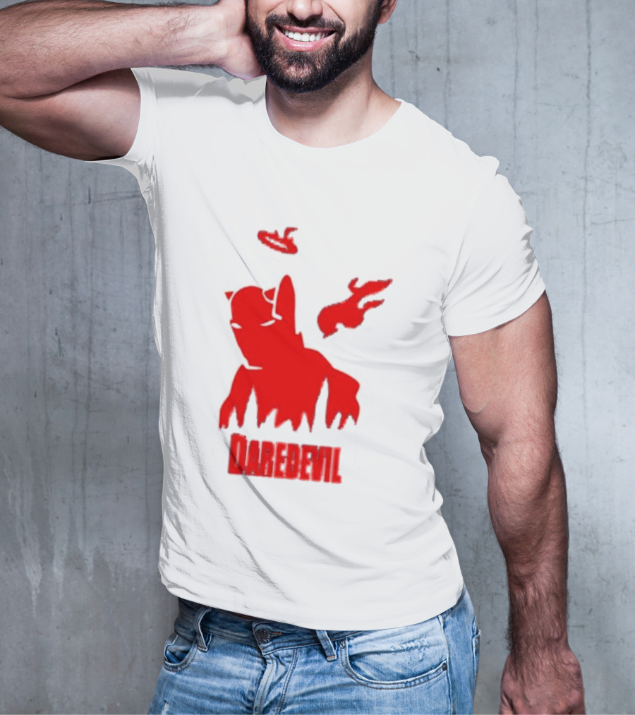 Daredevil Born Again Marvel Studios Iconic Red Flame T-Shirt