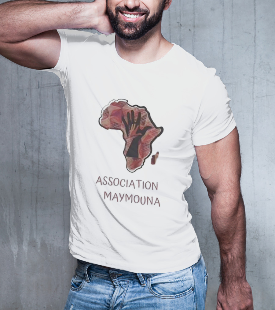 Association Maymouna Africa Map With Hand T-Shirt