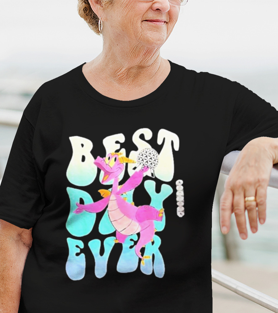 Best Day Ever Figment Dragon Epcot Spaceship Earth T-Shirt