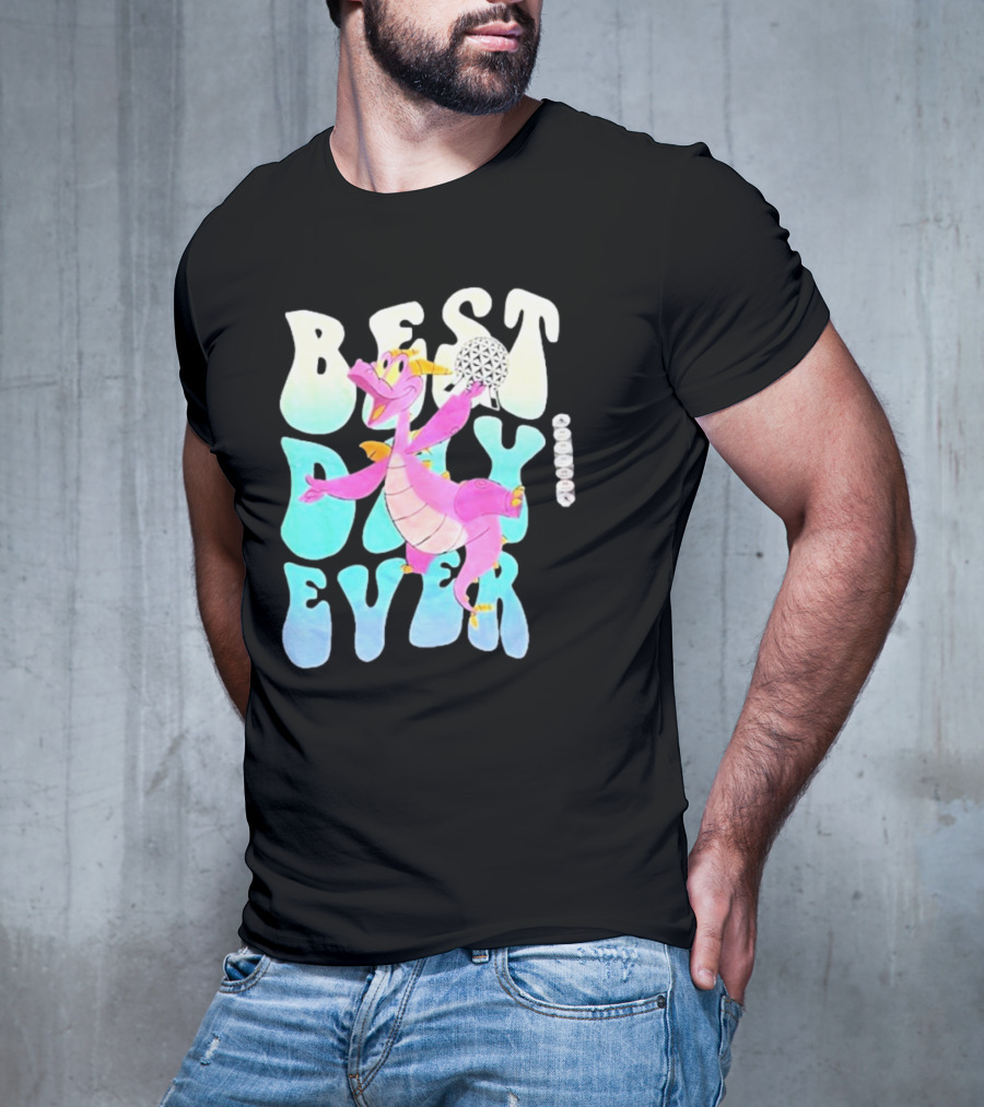 Best Day Ever Figment Dragon Epcot Spaceship Earth T-Shirt