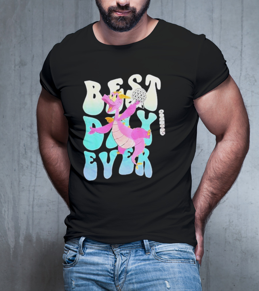 Best Day Ever Figment Dragon Epcot Spaceship Earth T-Shirt