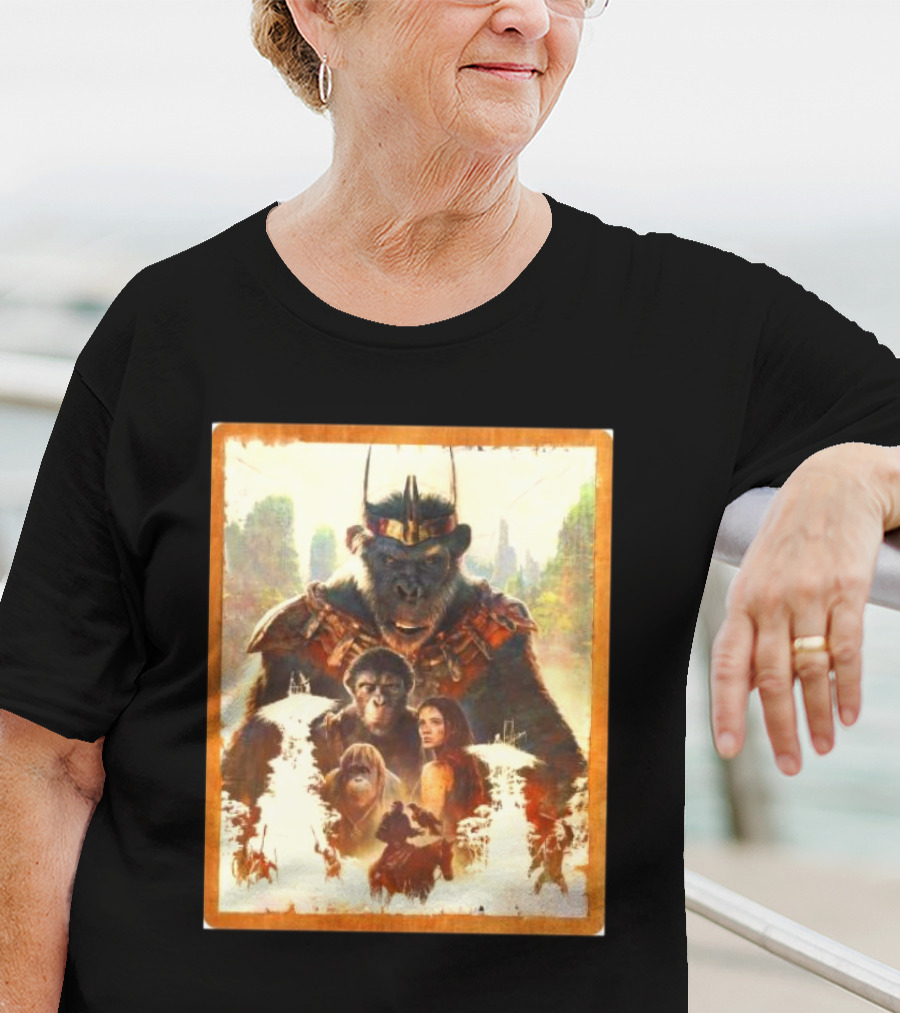 Kingdom Of The Planet Of The Apes Powerful Leadership Apes And Human Alliance T-Shirt