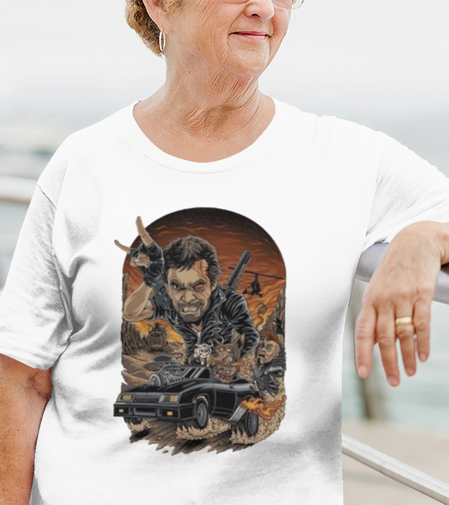 Krisna Okky Mad Max Apocalyptic Road Warrior Scene T-Shirt