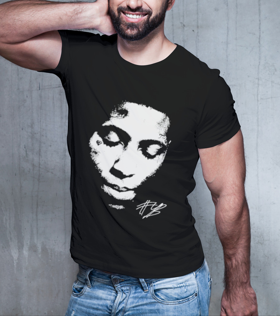Never Broke Again Lonely Child NBA YoungBoy Signature Black And White Face T-Shirt