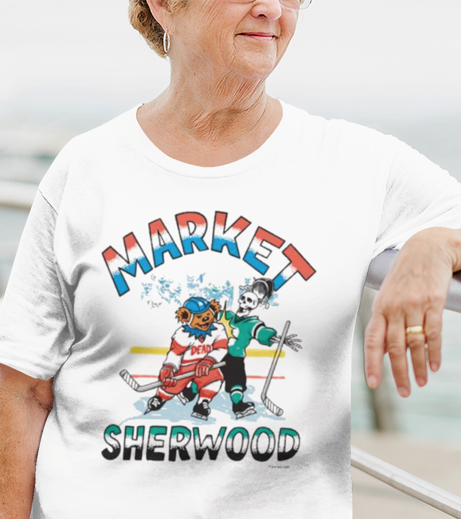 Sherwood Gd Bender Market Hockey Bear T-Shirt