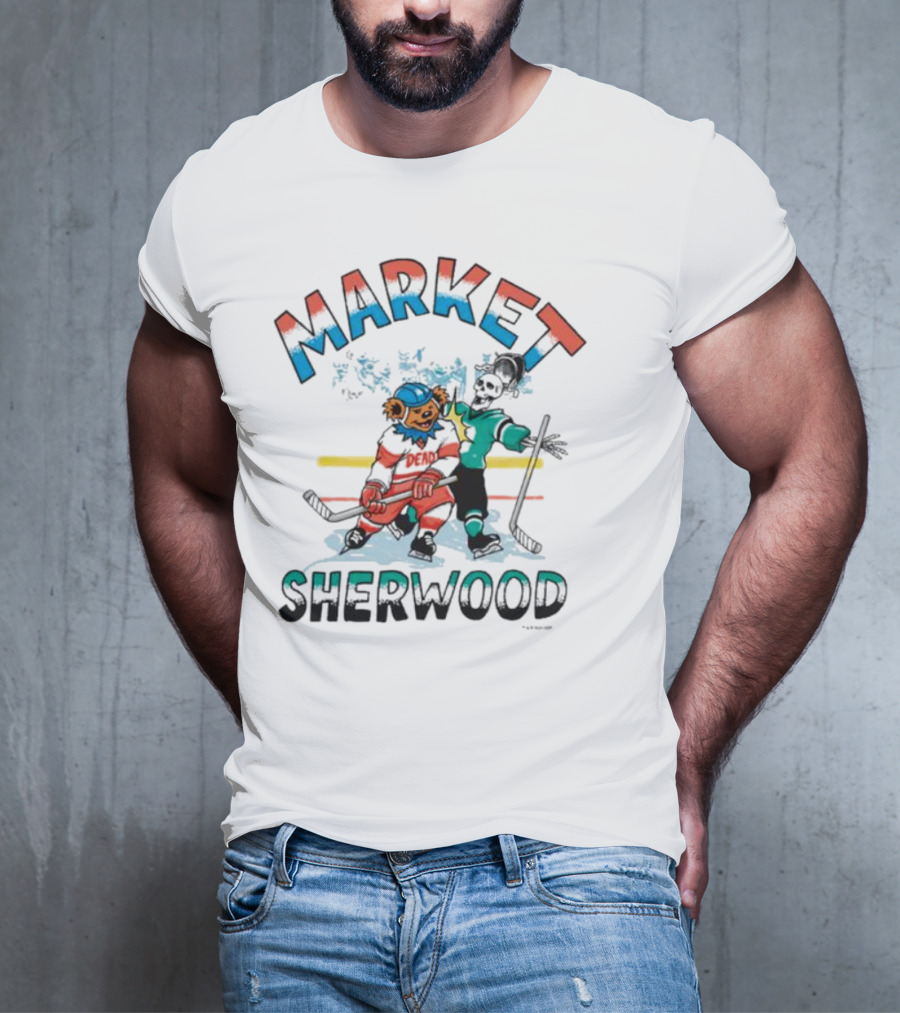 Sherwood Gd Bender Market Hockey Bear T-Shirt