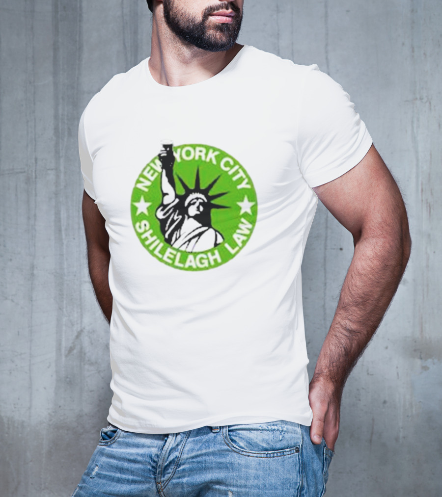 New York City Shilelagh Law Statue Of Liberty Beer T-Shirt