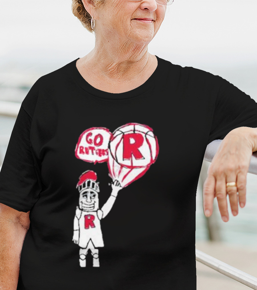 Rutgers Mbb The Blackout Go Rutgers Basketball Knight T-Shirt