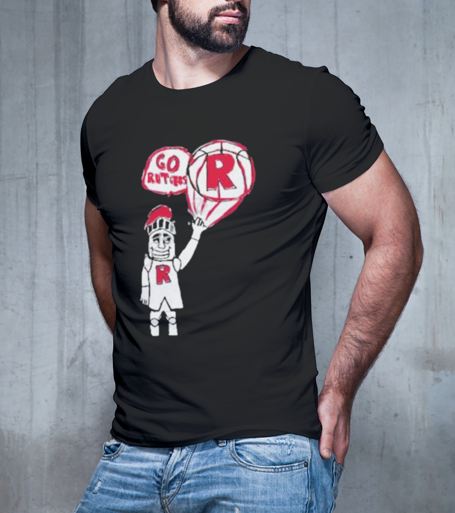 Rutgers Mbb The Blackout Go Rutgers Basketball Knight T-Shirt