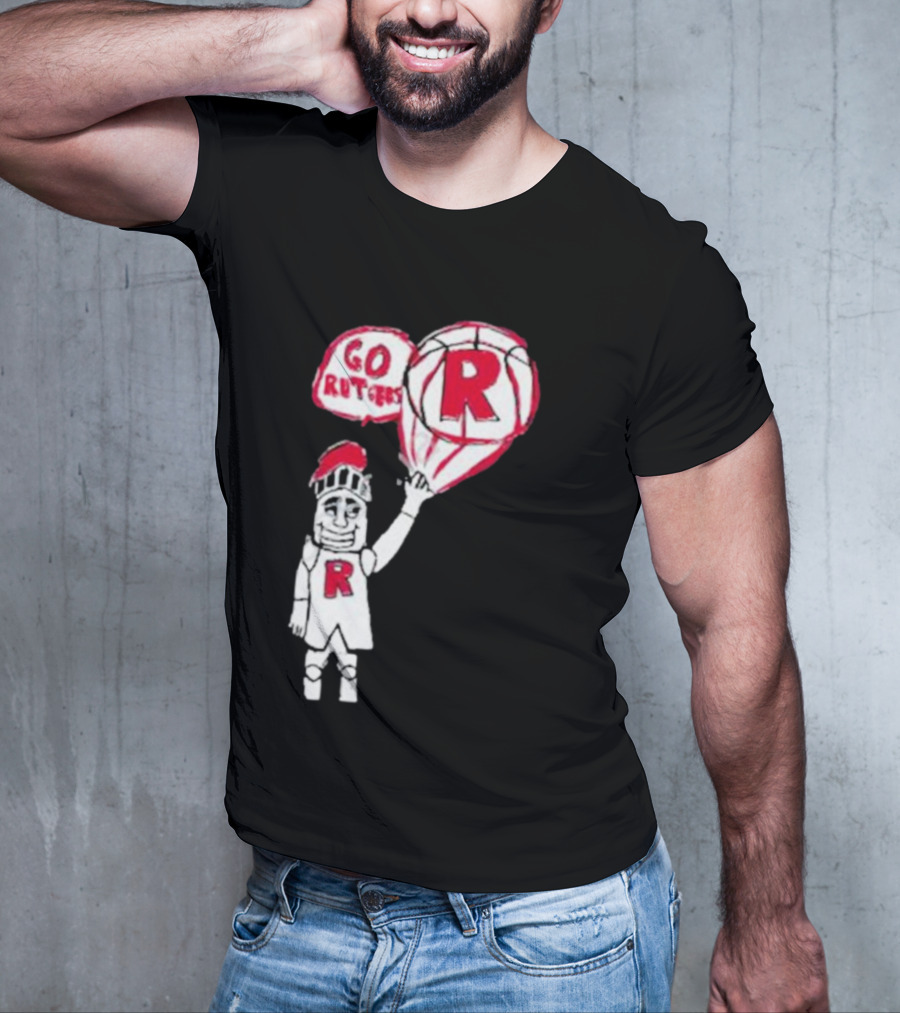 Rutgers Mbb The Blackout Go Rutgers Basketball Knight T-Shirt