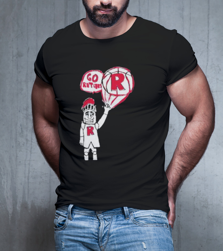 Rutgers Mbb The Blackout Go Rutgers Basketball Knight T-Shirt