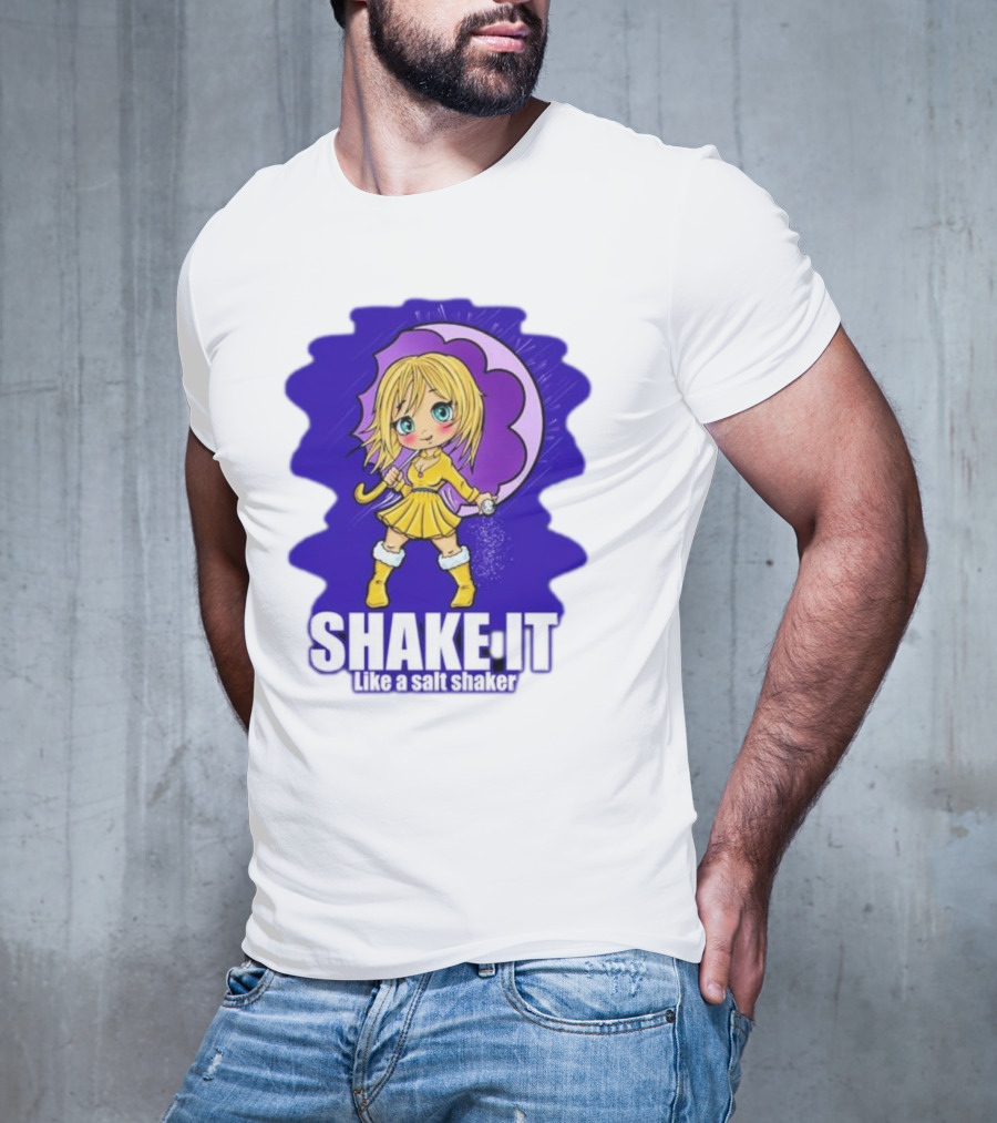 SHAKE IT Like A Salt Shaker Anime Girl T-Shirt