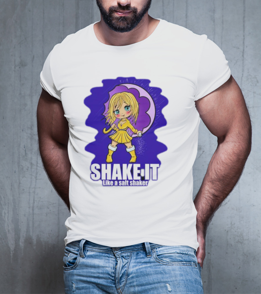 SHAKE IT Like A Salt Shaker Anime Girl T-Shirt