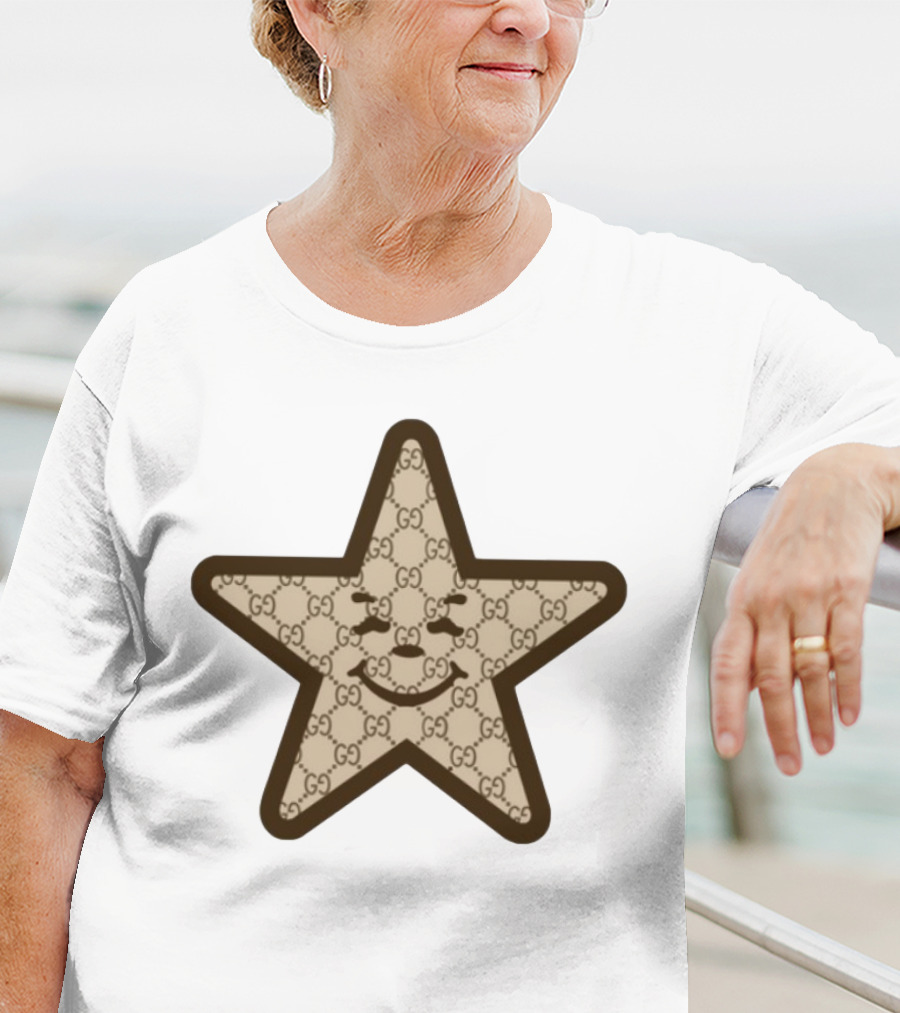 Asspizza Gucci Star Smiley Face T-Shirt