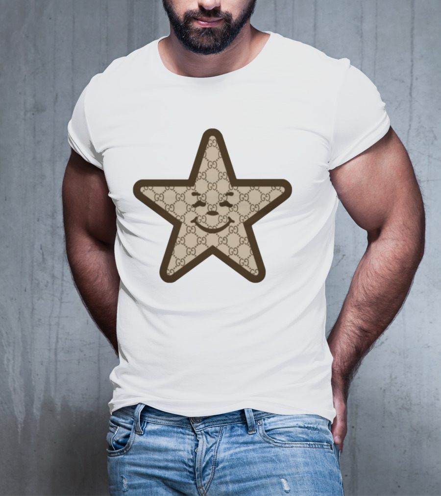 Asspizza Gucci Star Smiley Face T-Shirt